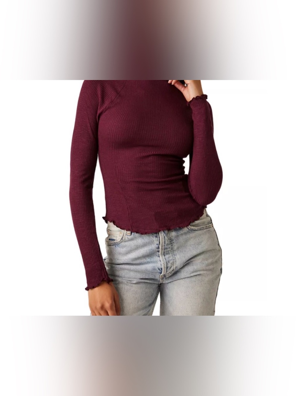 Free People Make it Easy Ribbed Too NWOT size M